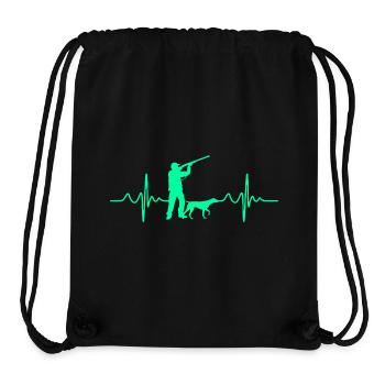 Herzschlag Jäger Jagd - Stanley/Stella recycelter Gym Bag - Schwarz - Vorne