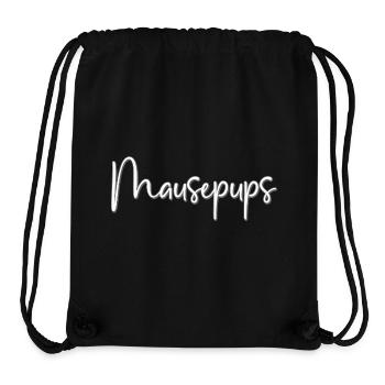 Mausepups Kosename - Stanley/Stella recycelter Gym Bag - Schwarz - Vorne
