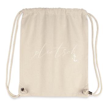 plietsch - intelligent clever smart - platt eben - Stanley/Stella recycelter Gym Bag - Naturweiß - Vorne