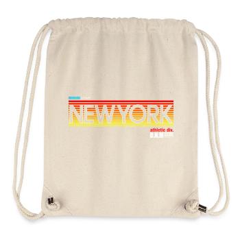 New York Skyline Sunset Design - Stanley/Stella Recycled Gym Bag - natural - Front