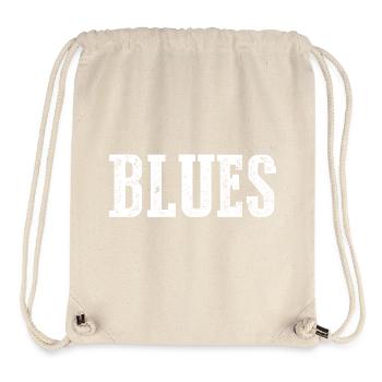 Vintage Blues Typografie Design - Stanley/Stella recycelter Gym Bag - Naturweiß - Vorne