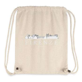 Florence Skyline, Florence Italie - Sac à cordon recyclé Stanley/Stella - blanc naturel - Devant