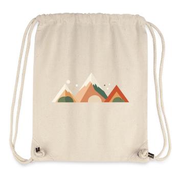 Alpine Sunset Peaks - Stanley/Stella recycelter Gym Bag - Naturweiß - Vorne
