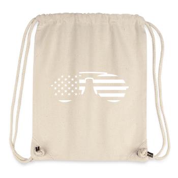 USA Sunglasses – Aviator Flag Cool Pilot Style - Stanley/Stella Recycled Gym Bag - natural - Front