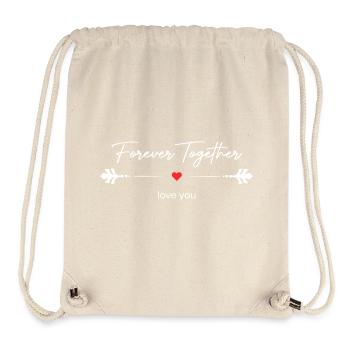 Für immer zusammen Ich liebe dich Ewige Liebe - Stanley/Stella recycelter Gym Bag - Naturweiß - Vorne