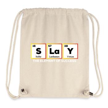 Funny Chemistry Periodic Table Words Slay - Stanley/Stella Recycled Gym Bag - natural - Front