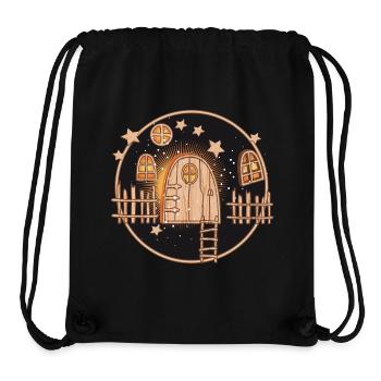 The magic of the elves' door at Christmas - Stanley/Stella Recycled Gym Bag - black - Front