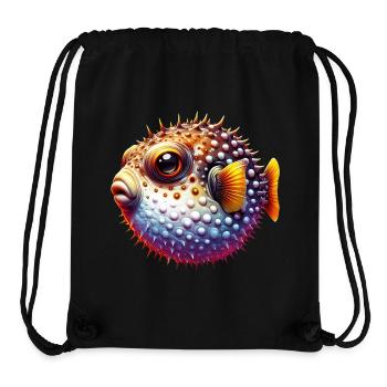 Kugelfisch - Stanley/Stella recycelter Gym Bag - Schwarz - Vorne