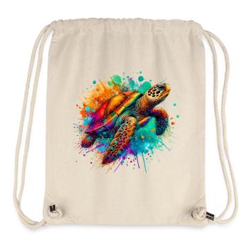Turtle - Stanley/Stella Recycled Gym Bag - natural - Front