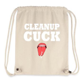 Cuckold - cleanup cuck wife sharing - Stanley/Stella recycelter Gym Bag - Naturweiß - Vorne