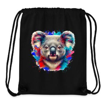 Koala - Stanley/Stella recycelter Gym Bag - Schwarz - Vorne