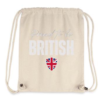 Proud British, Made in the UK - Stanley/Stella Recycled Gym Bag - natural - Front