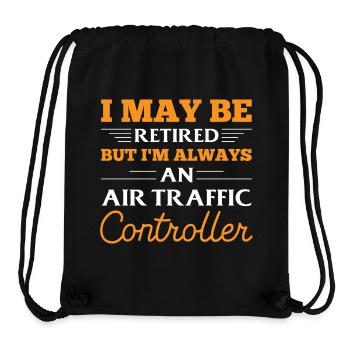 Funny aviation motif - Stanley/Stella Recycled Gym Bag - black - Front