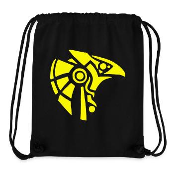 Ägyptischer Gott Horus (gelb) - Stanley/Stella recycelter Gym Bag - Schwarz - Vorne