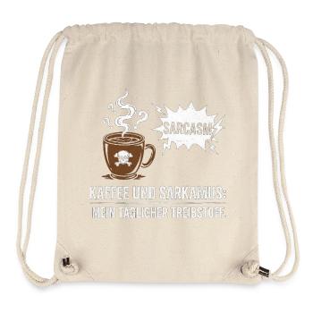 Coffee and sarcasm fuel - Stanley/Stella Recycled Gym Bag - natural - Front