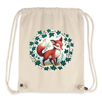 Ivy Fox Circle - Stanley/Stella Recycled Gym Bag - natural - Front