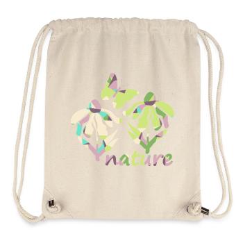 Couleur Nature - Floraison - Sac à cordon recyclé Stanley/Stella - blanc naturel - Devant