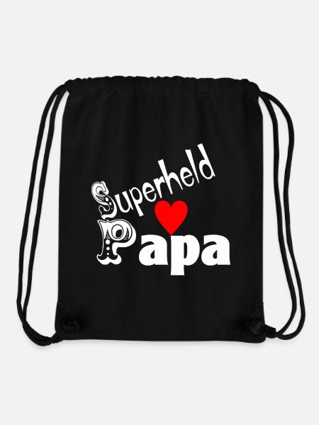 Father's Day Superhero Dad - Stanley/Stella Recycled Gym Bag - black