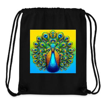 Pfau - Stanley/Stella recycelter Gym Bag - Schwarz - Vorne