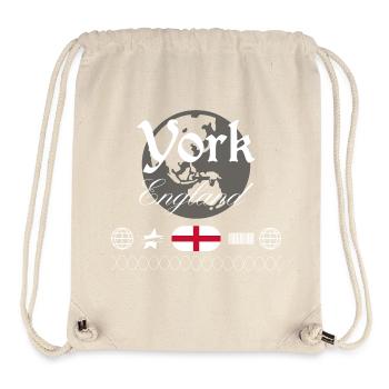 York England Streetwear Travel Souvenir - Stanley/Stella Recycled Gym Bag - natural - Front