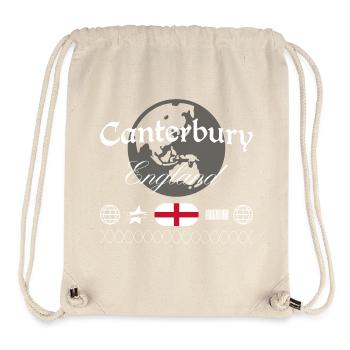 Canterbury England Streetwear Reise Souvenir - Stanley/Stella recycelter Gym Bag - Naturweiß - Vorne