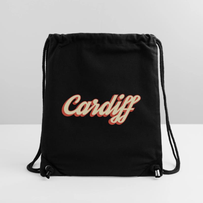 Logo rétro Script de Cardiff Sac à cordon recyclé Stanley/Stella