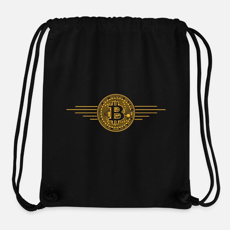 BTC Bitcoin Logo - Stanley/Stella recycelter Gym Bag - Schwarz