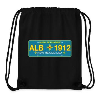 New Mexico Nummernschild Albuquerque - Stanley/Stella recycelter Gym Bag - Schwarz - Vorne