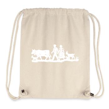 Alpaufzug_1_white - Sac à cordon recyclé Stanley/Stella - blanc naturel - Devant