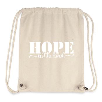 Hope in the Lord - Stanley/Stella Recycled Gym Bag - natural - Front