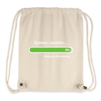 System-Update 99% verbleibende Geduld - Stanley/Stella recycelter Gym Bag - Naturweiß - Vorne