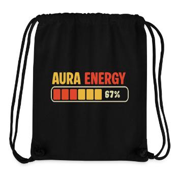 Aura Energy 67 Meme Funny Gen Alpha Six Seven 67  - Stanley/Stella Recycled Gym Bag - black - Front