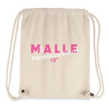 MALLE Promille-Pilot - Stanley/Stella recycelter Gym Bag - Naturweiß - Vorne