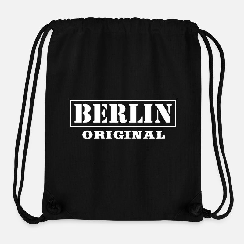 Berlin Original - Stanley/Stella recycelter Gym Bag - Schwarz