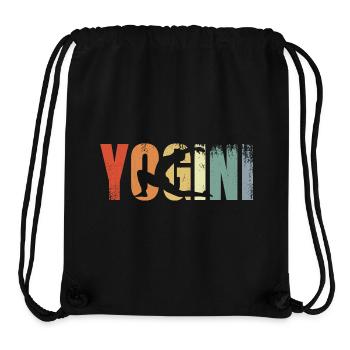 Yogini Vintage Look - Stanley/Stella recycelter Gym Bag - Schwarz - Vorne