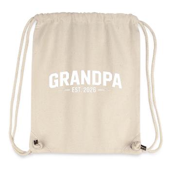 Opa 2026 T-Shirt – Werdender Großvater - Stanley/Stella recycelter Gym Bag - Naturweiß - Vorne
