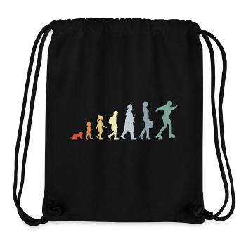 Roller Skater Evolution - Stanley/Stella Recycled Gym Bag - black - Front