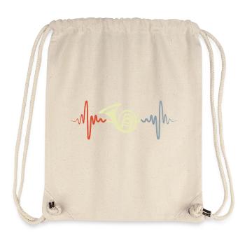 Horn Player's Heartbeat - Stanley/Stella Recycled Gym Bag - natural - Front