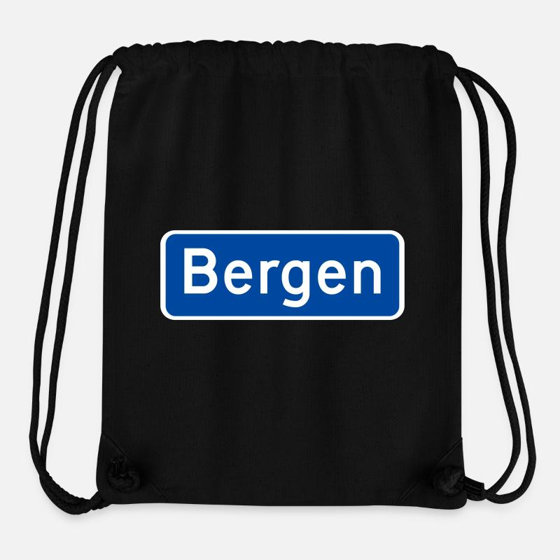 Bergen - Sac à cordon recyclé Stanley/Stella - noir