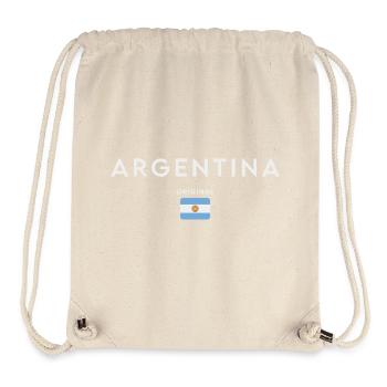 Drapeau de l’Argentine, fierté argentine - Sac à cordon recyclé Stanley/Stella - blanc naturel - Devant