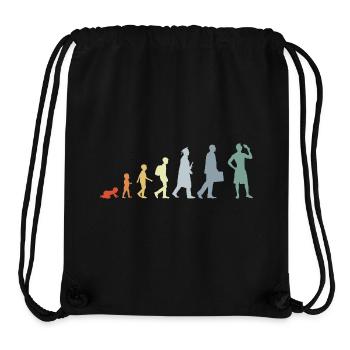 Evolution Amateurs de crème glacée - Sac à cordon recyclé Stanley/Stella - noir - Devant