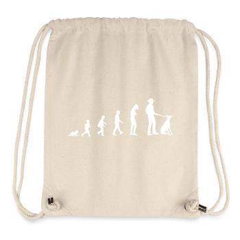 Entwicklung vom Baby zum Jäger - Stanley/Stella recycelter Gym Bag - Naturweiß - Vorne