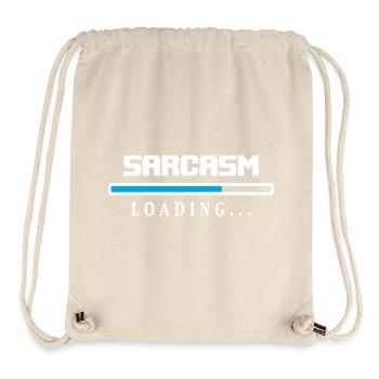 Sarcasm Loading Ladebalken Spruch - Stanley/Stella recycelter Gym Bag - Naturweiß - Vorne
