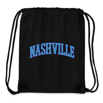 Nashville Varsity Lettering - Stanley/Stella Recycled Gym Bag - black - Front
