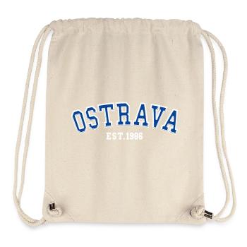 Ostrava Fondée en 1986 - Sac à cordon recyclé Stanley/Stella - blanc naturel - Devant