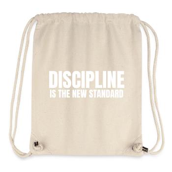 Discipline is the New standard - Stanley/Stella recycelter Gym Bag - Naturweiß - Vorne