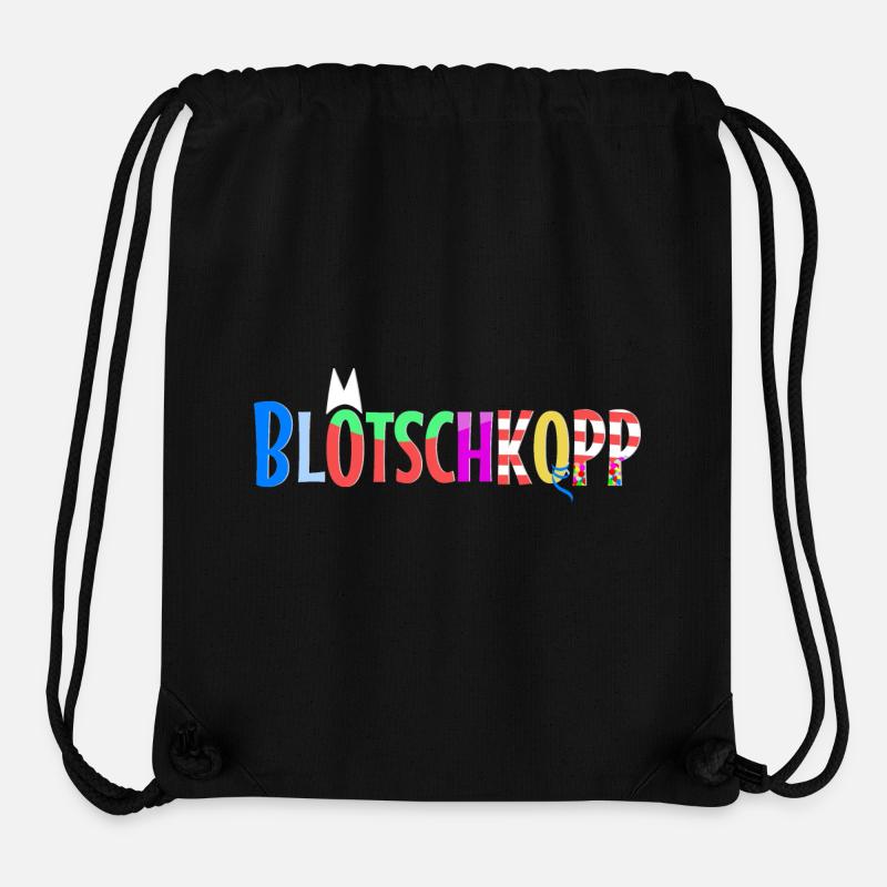 Blötschkopp - Stanley/Stella recycelter Gym Bag - Schwarz