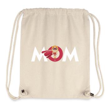 Superheldin Mama Empowerment Design - Stanley/Stella recycelter Gym Bag - Naturweiß - Vorne