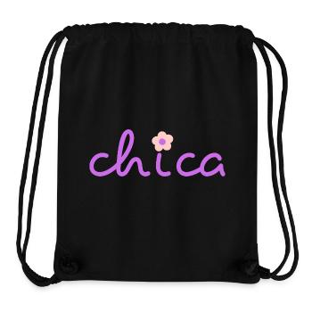Chica-Blume - Stanley/Stella recycelter Gym Bag - Schwarz - Vorne