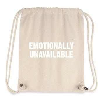 Emotionally Unavailable - Stanley/Stella recycelter Gym Bag - Naturweiß - Vorne
